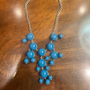 Funky cool blue necklace